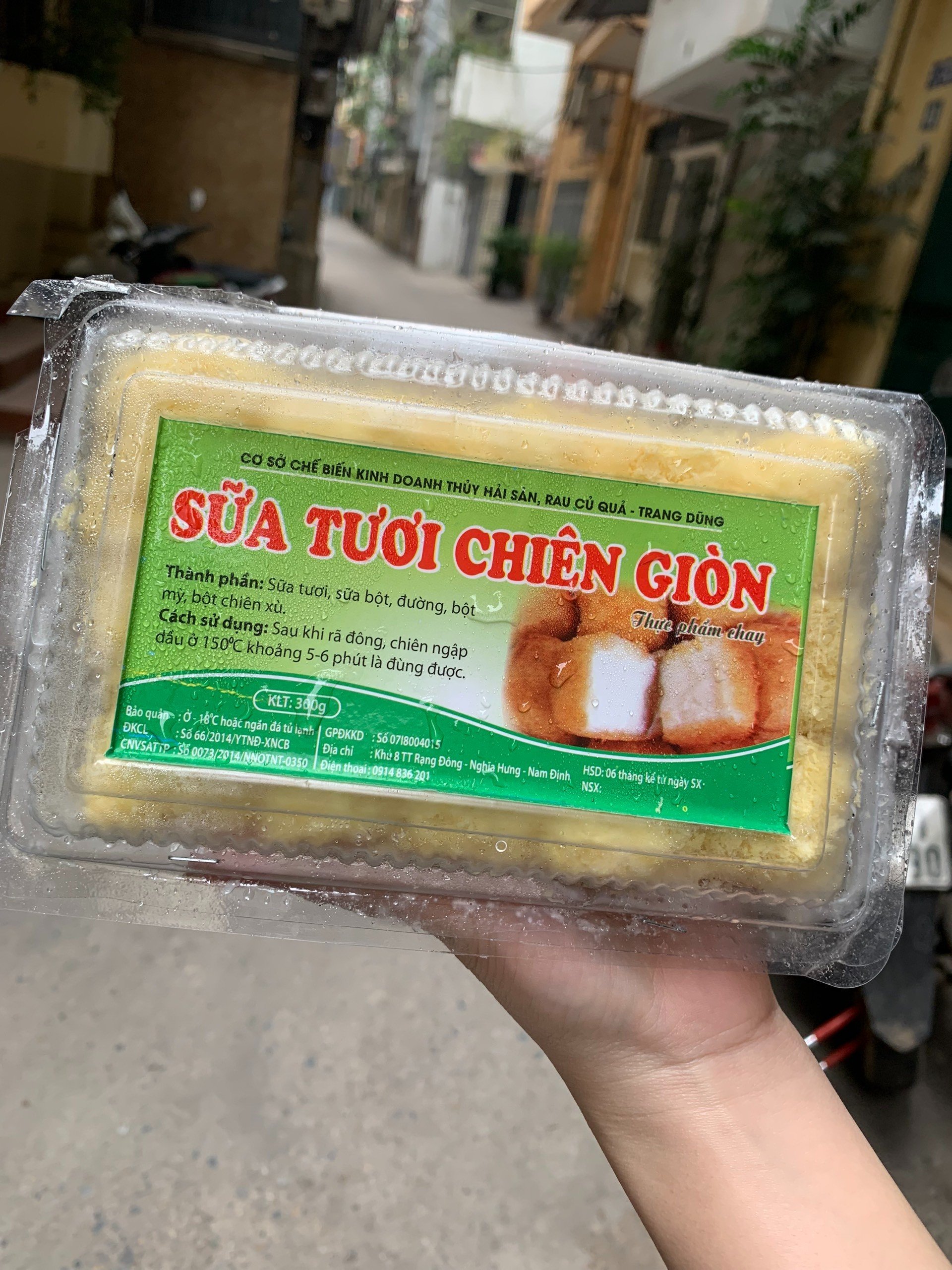 Sữa tươi chiên giòn, bánh sữa tươi siêu ngon