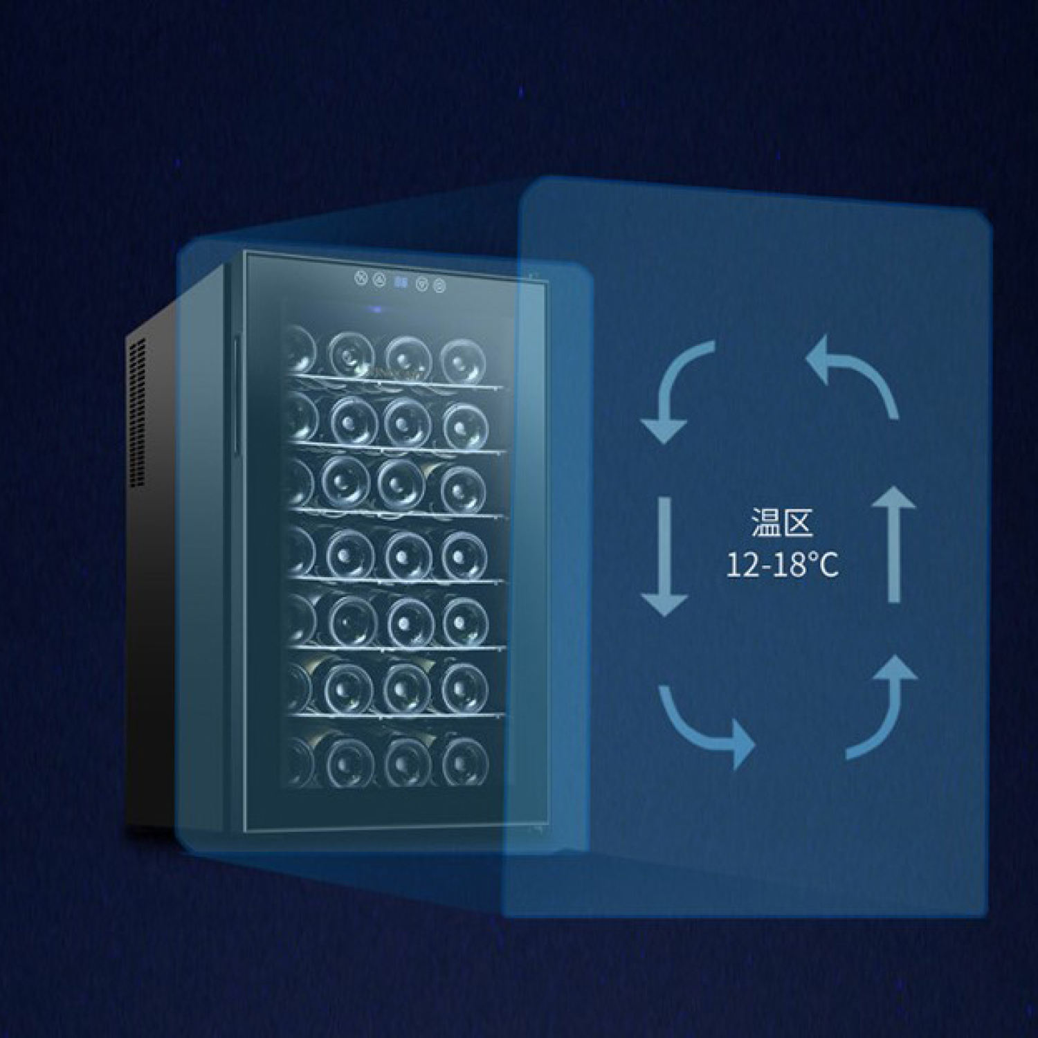 Tủ bảo quản vang 52 chai Vinocave CWC-120A