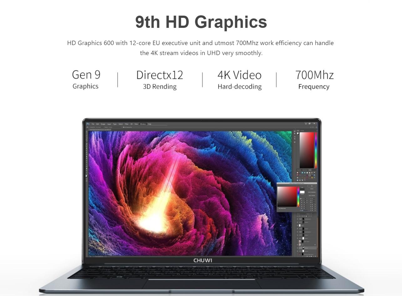 Chuwi Lapbook Pro - chip N4100/8G Ram/256G SSD