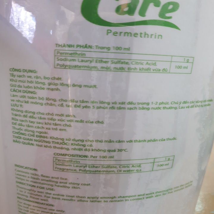 Sữa tắm tri ve rận bọ chét Bio Care 500ml