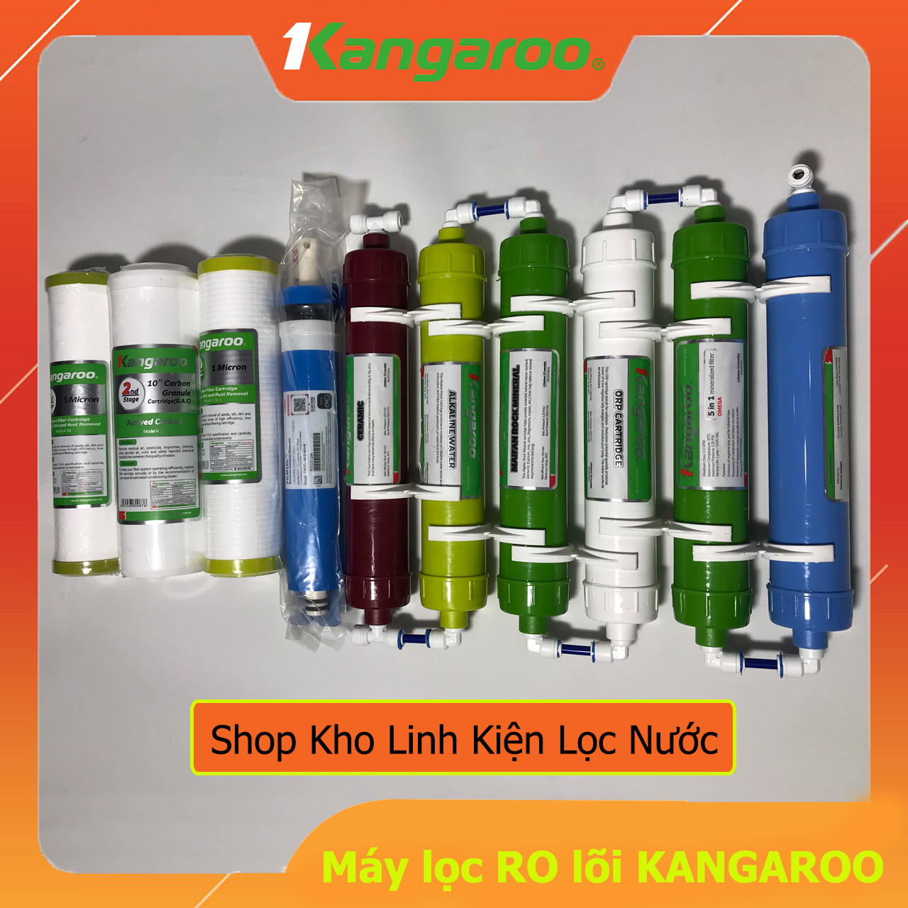 Máy Lọc Nước RO lõi Kangaroo 10 Cấp đèn UV