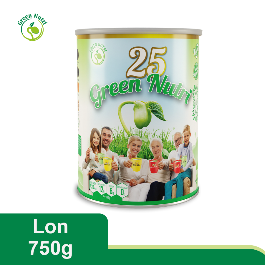 Sữa hạt ngũ cốc 25 Green Nutri lon 750g