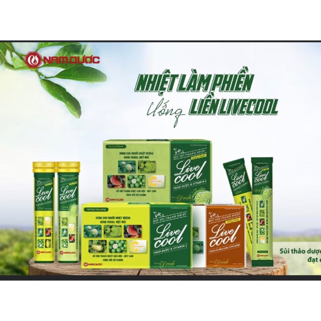 Sủi thanh nhiệt livercool - bột sủi vị mía lau