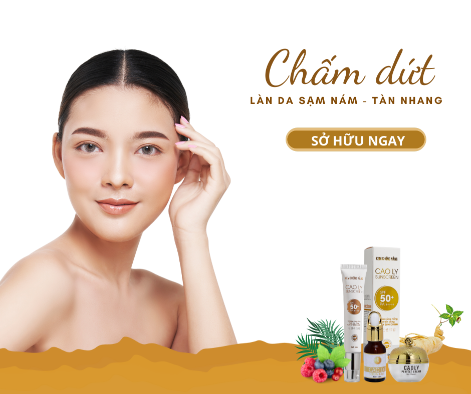 [CHÍNH HÃNG] BỘ 4 CAO LY MO NÁM TÀN NHANG . (kem bôi, chống nắng, serum.srm)