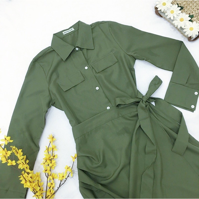 Đầm đắp tà 3 màu