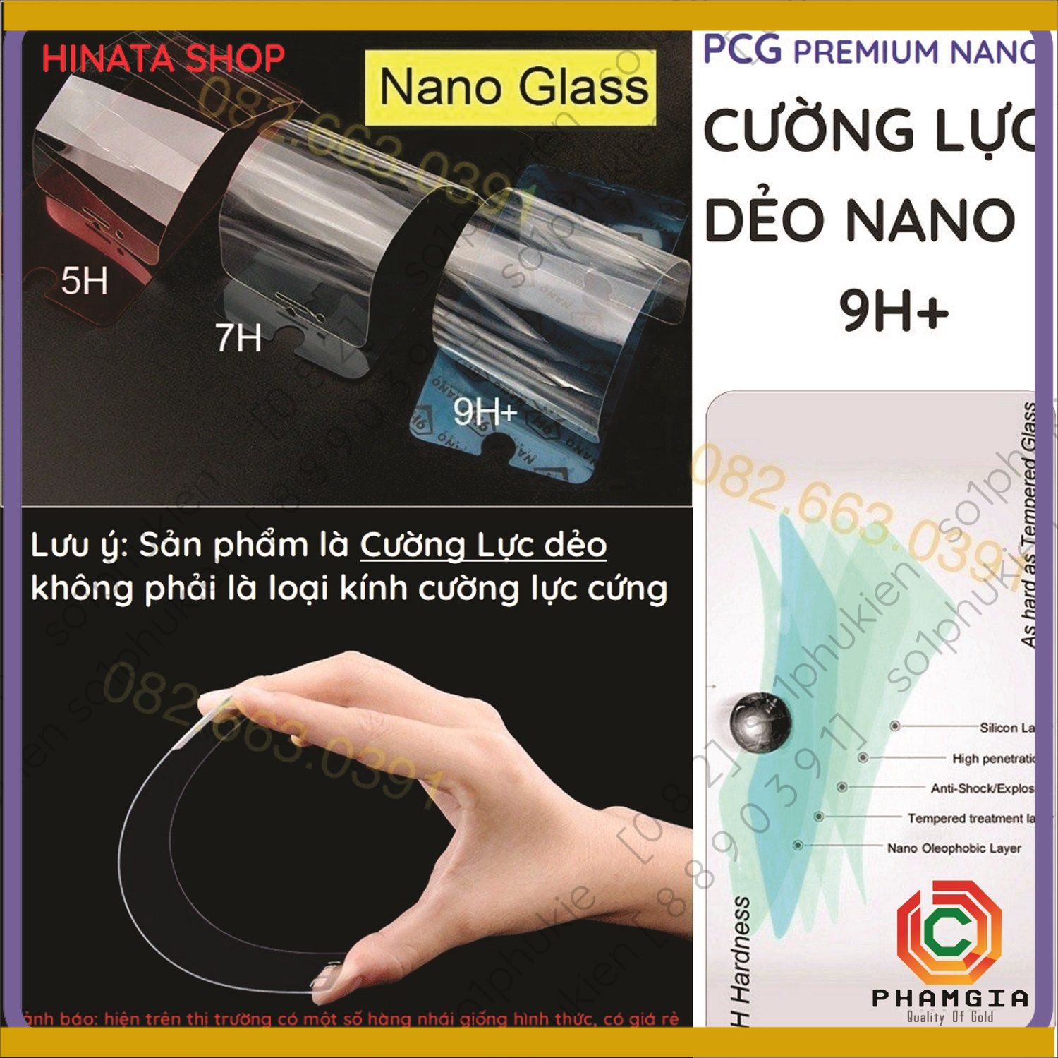 Dán Cường Lực Bphone 3 Mặt Trước/Mặt Sau