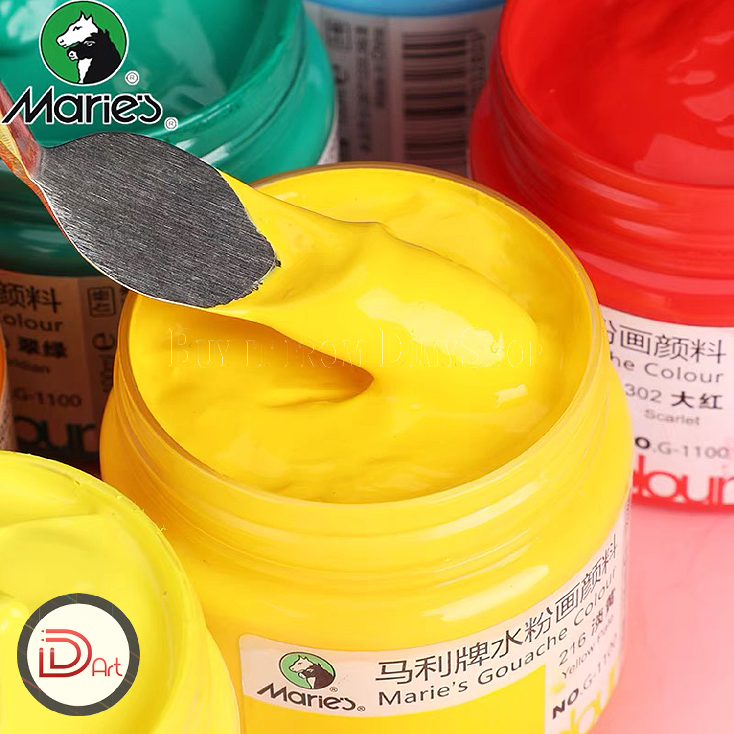 Màu vẽ Gouache MARIE'S dạng hũ 100ml