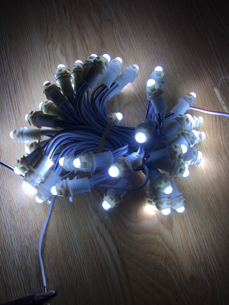 DÂY LED ĐÚC F5 ĐIỆN 12V ĐỦ CÁC MÀU (1 Bó 50 Led)