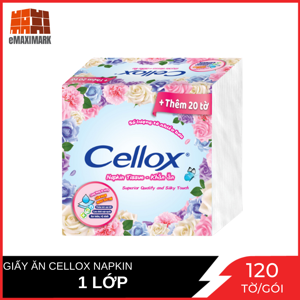 Giấy ăn cellox napkin gói 120 tờ