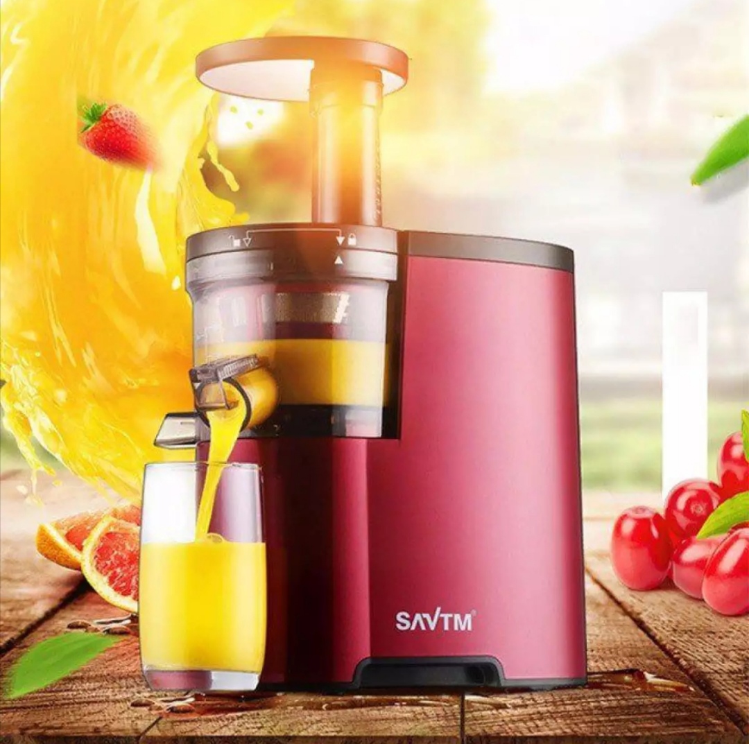 Máy ép trái cây tốc đó chậm cao cấp SATVM  JE-07 (Màu đỏ)