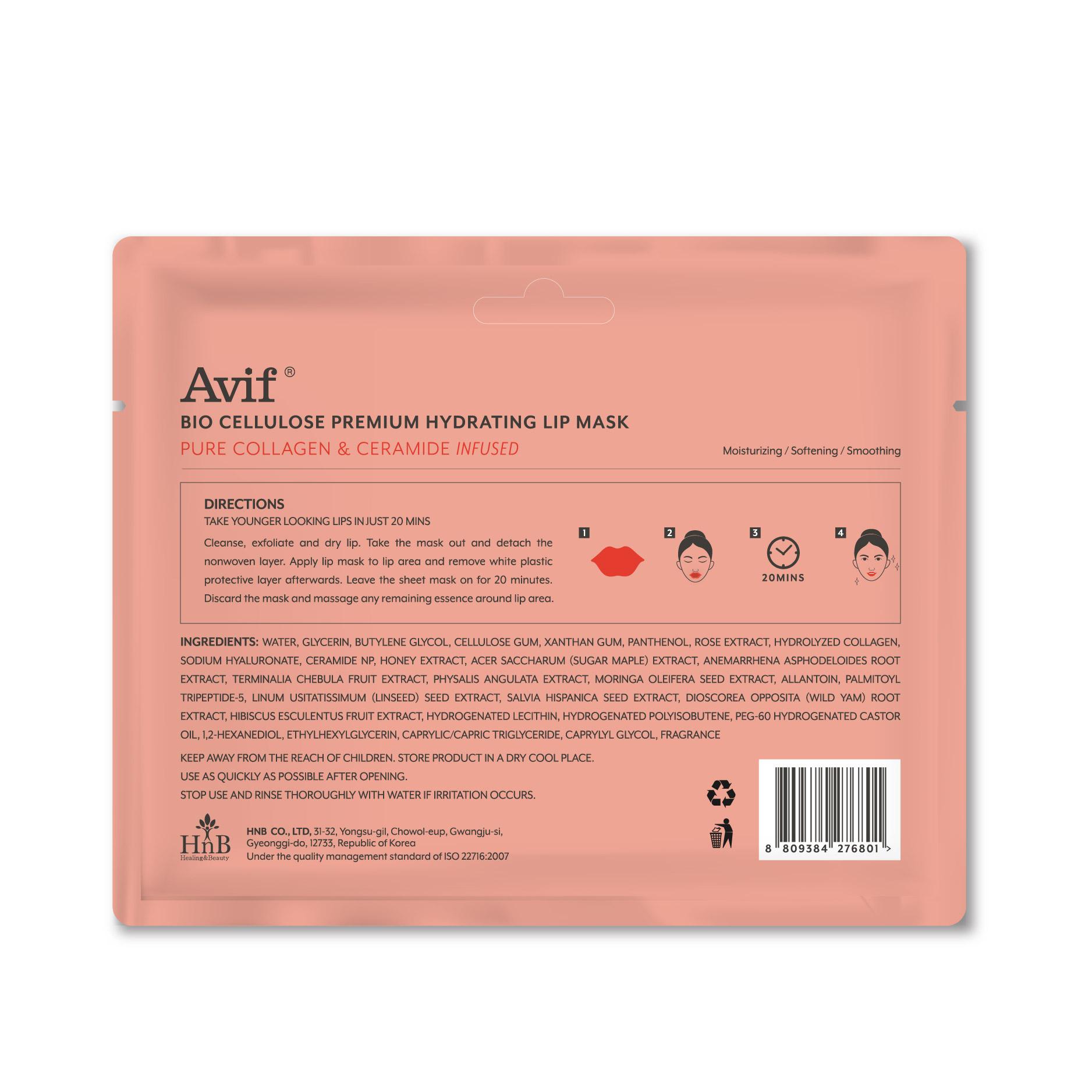 Mặt Nạ Môi Bio Cellulose Premium