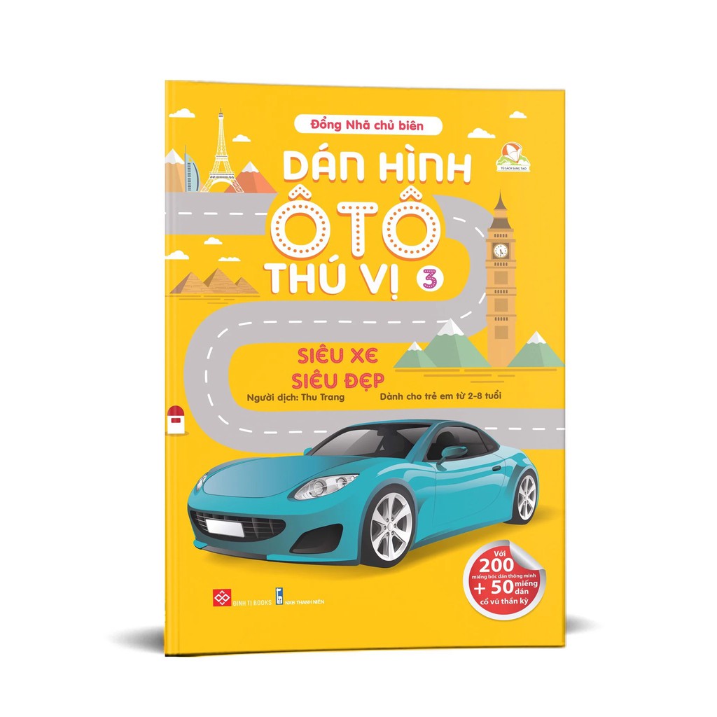Sách - Dán hình ô tô thú vị - (Siêu xe siêu đẹp)