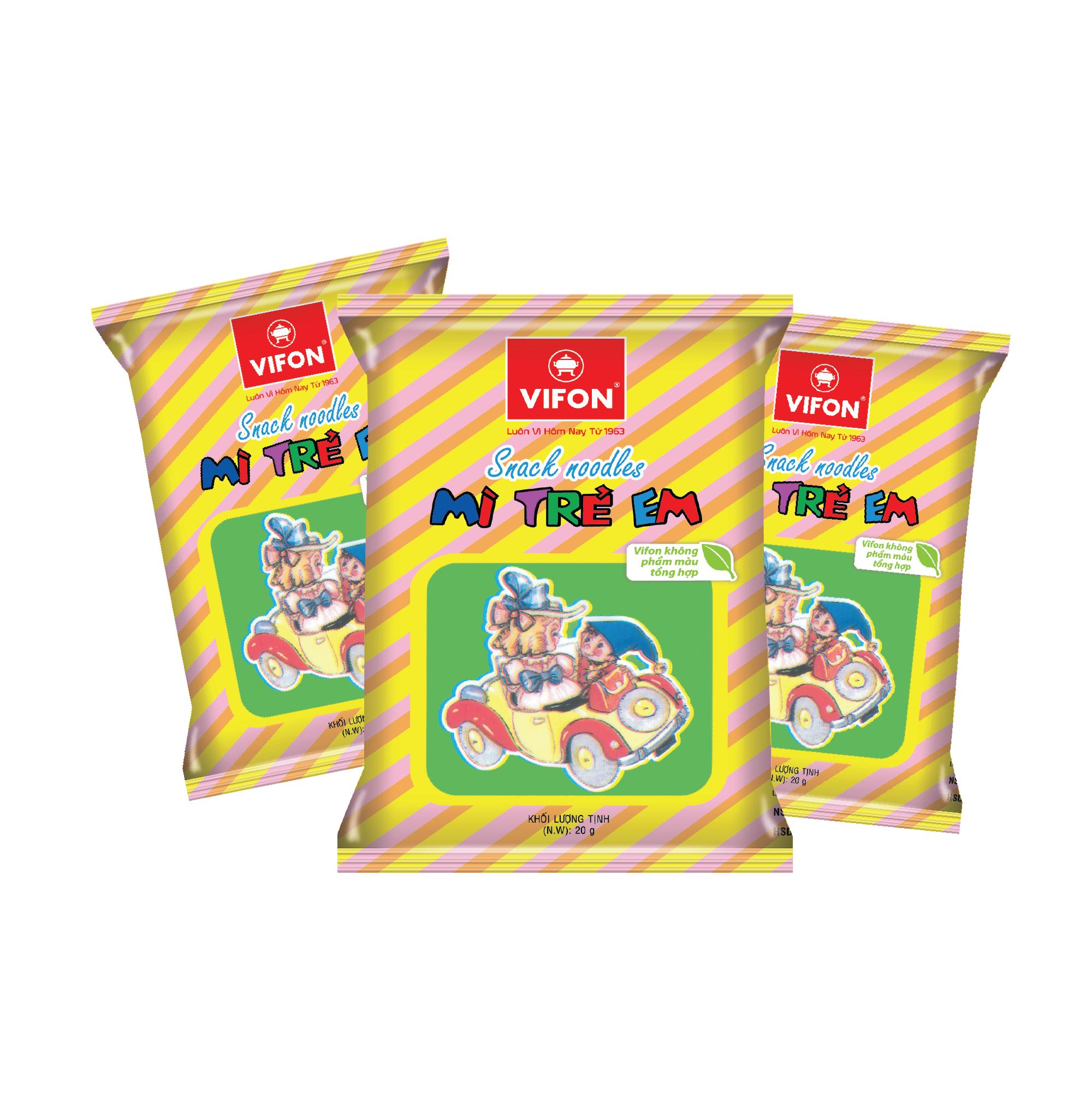 Mì trẻ em Vifon (Sack noodles) 50 gói×20g (tặng kèm 5 gói)