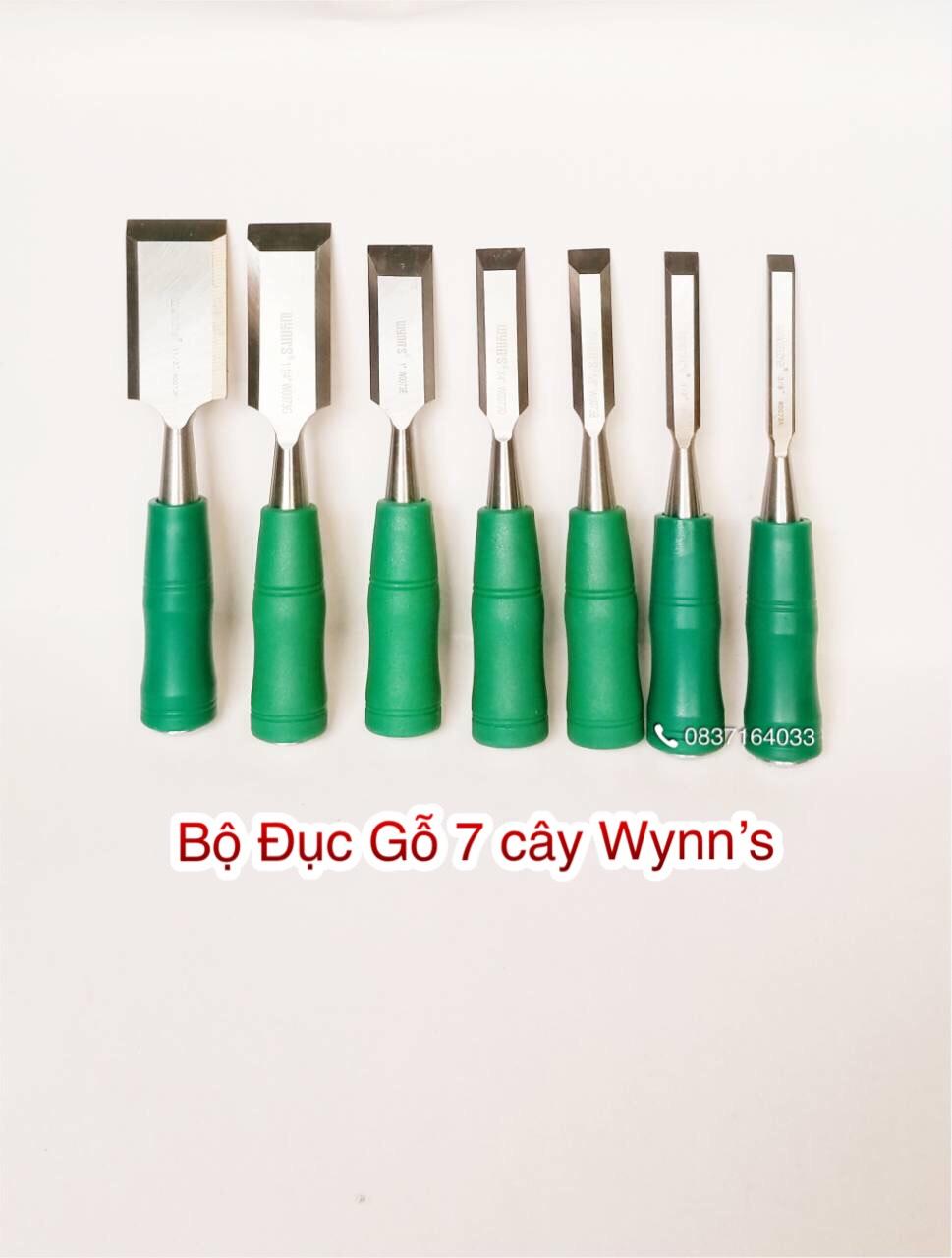 [HCM]Bộ 7 Cây Đục Gỗ Mỏ Bằng Wynns