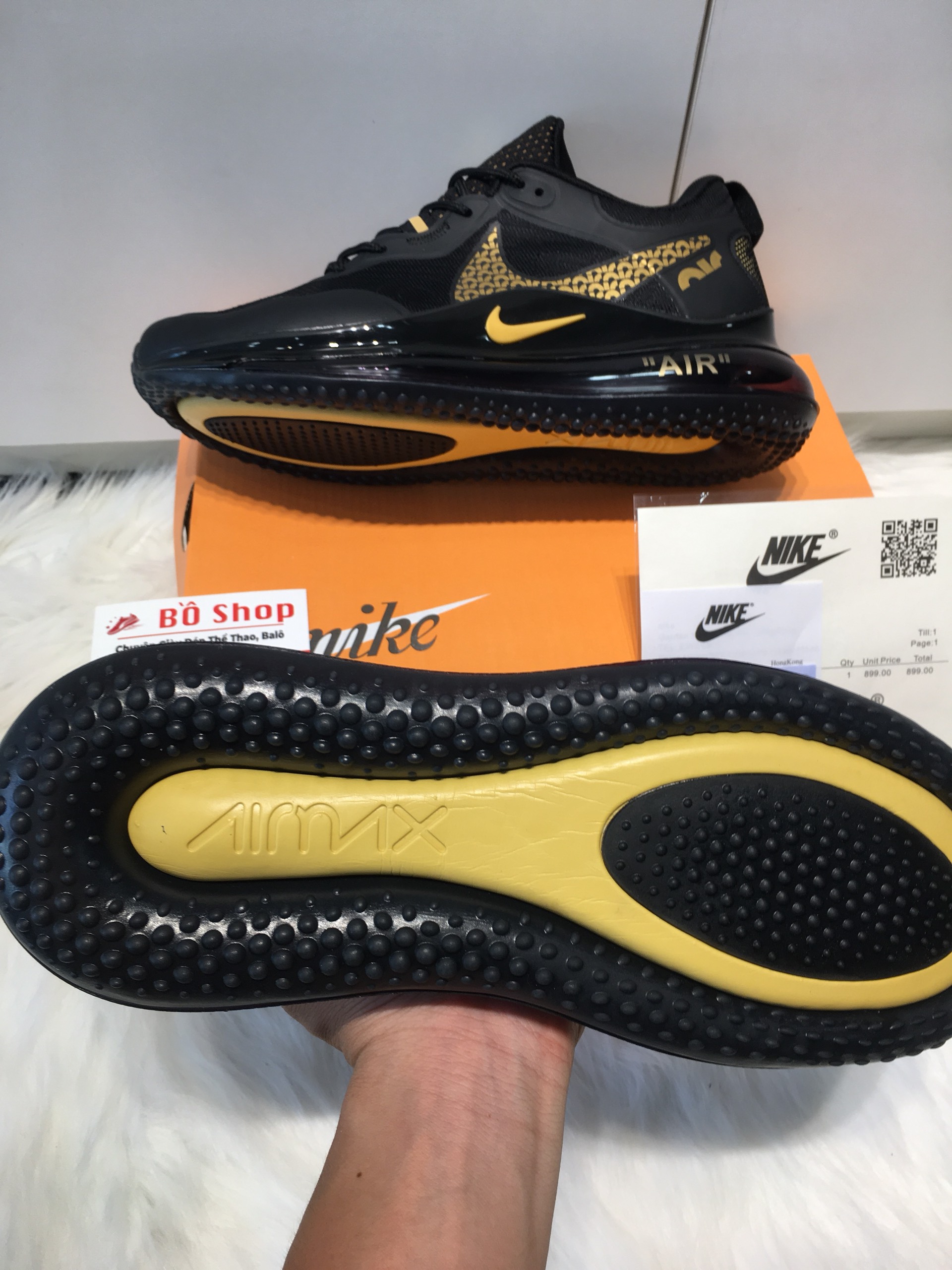 (Full box) giày thể thao AIR MAX 720 màu đen