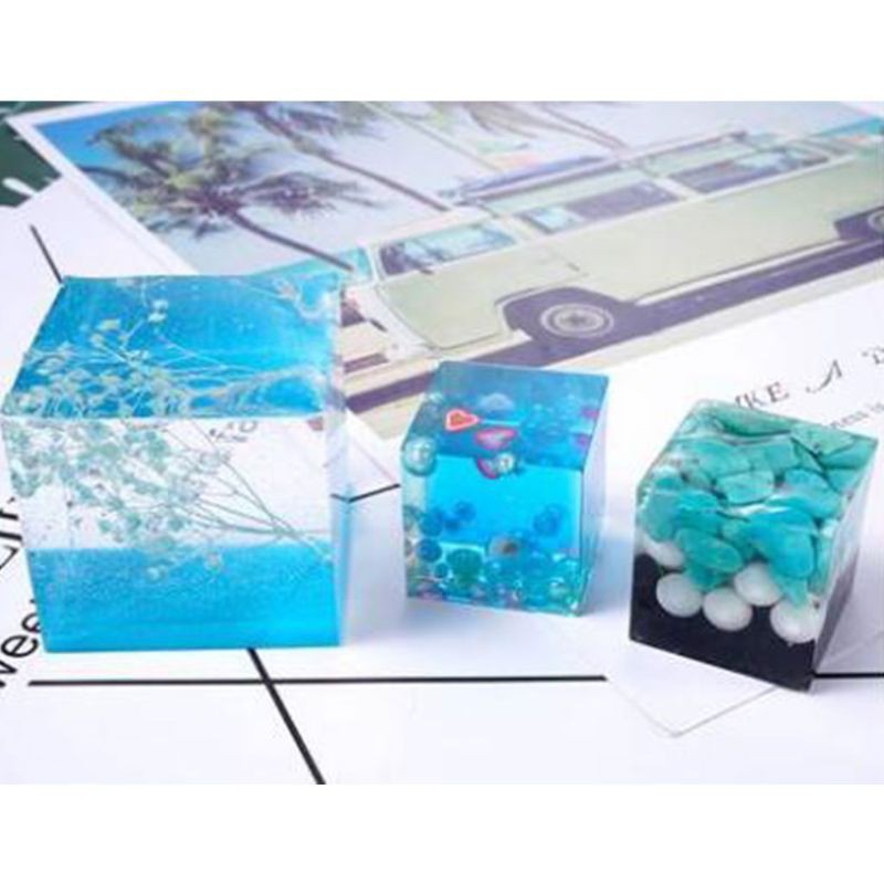 Khuôn Silicon Khối Vuông Các Cỡ Làm Handmade
