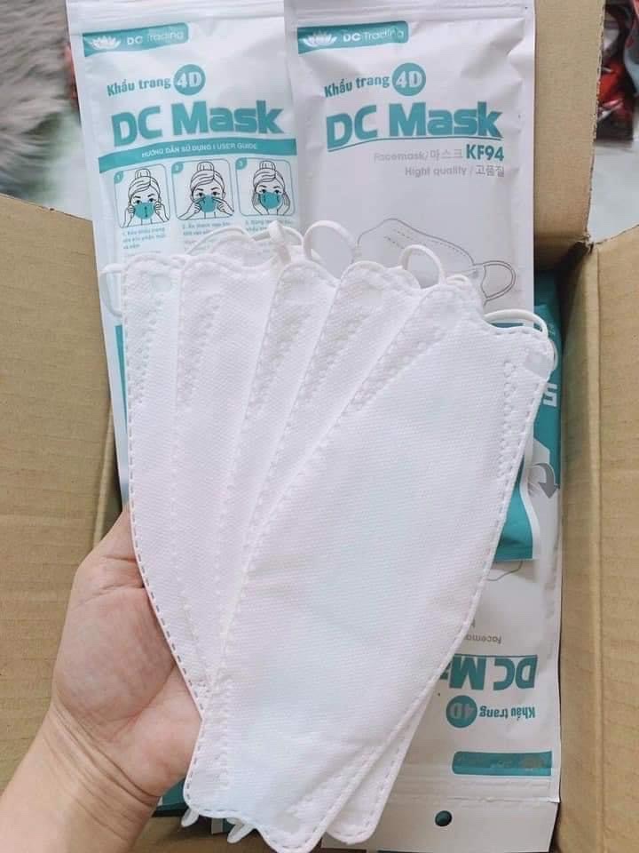 (Gói 10 Cái) Khẩu Trang 4D Hãng DC Mask Kiểu Dáng KF94 Hàn Quốc