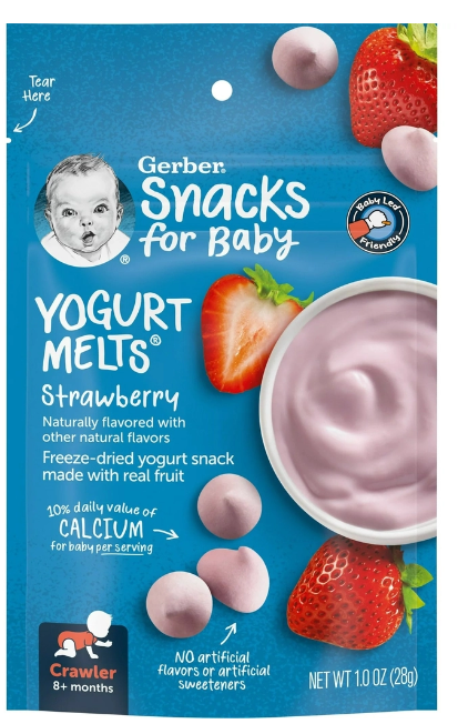 Sữa chua khô Gerber - Sữa chua khô cho bé ăn dặm. Date 10/2024 - Sweet Baby House