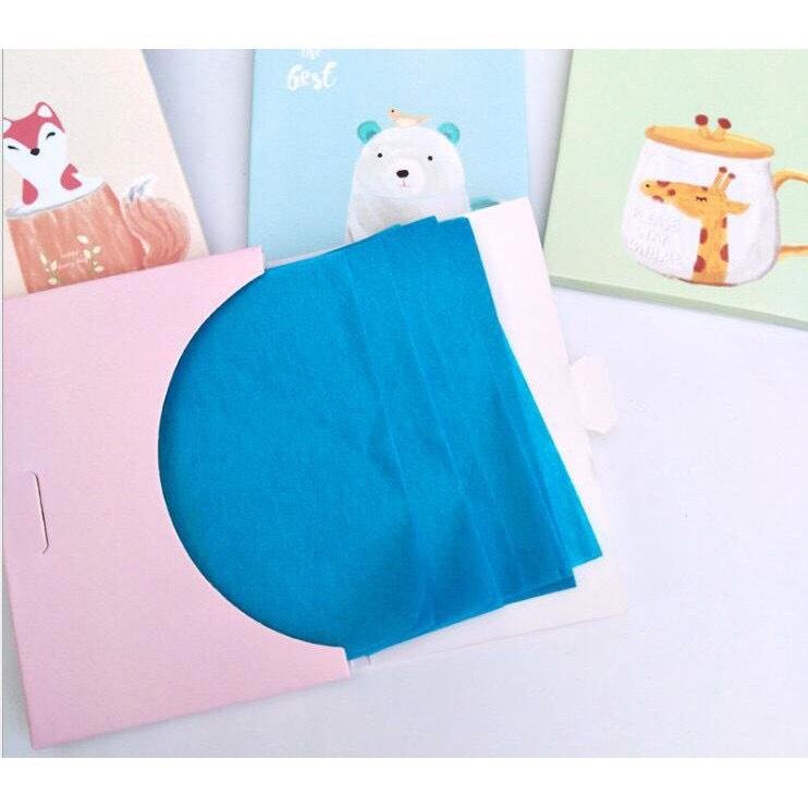 [SALE SỐC] Combo 50 giấy thấm dầu cho da mụn, da dầu, da nhờn
