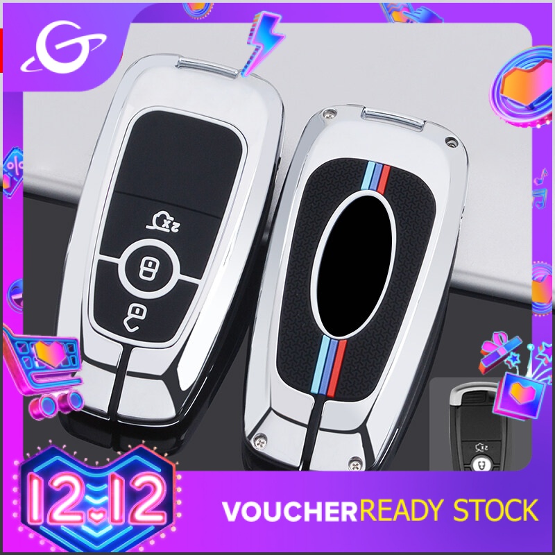 Luminous zinc alloy remote car smart key cover FOB key ring cover for Ford Ranger Everest focus advertised Kuga Explorer pediatt