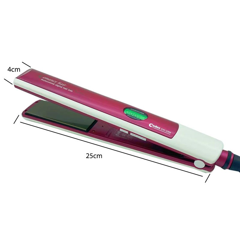 Máy ép duỗi tóc Codos chc-2300 cao cấp có hiện thị LCD, sử dụng cho salon