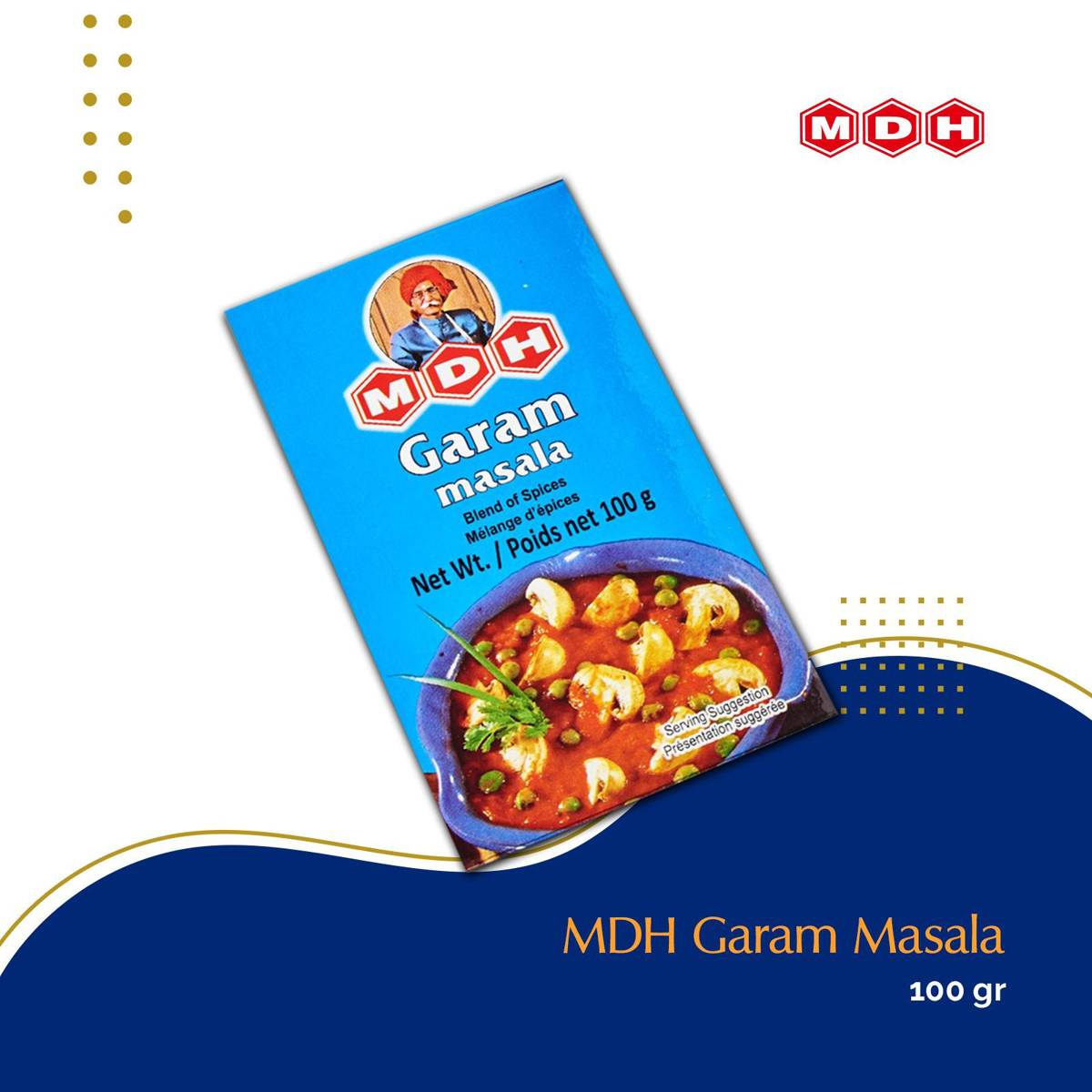 MDH Garam Masala - Bột gia vị MDH garam masala (100g)