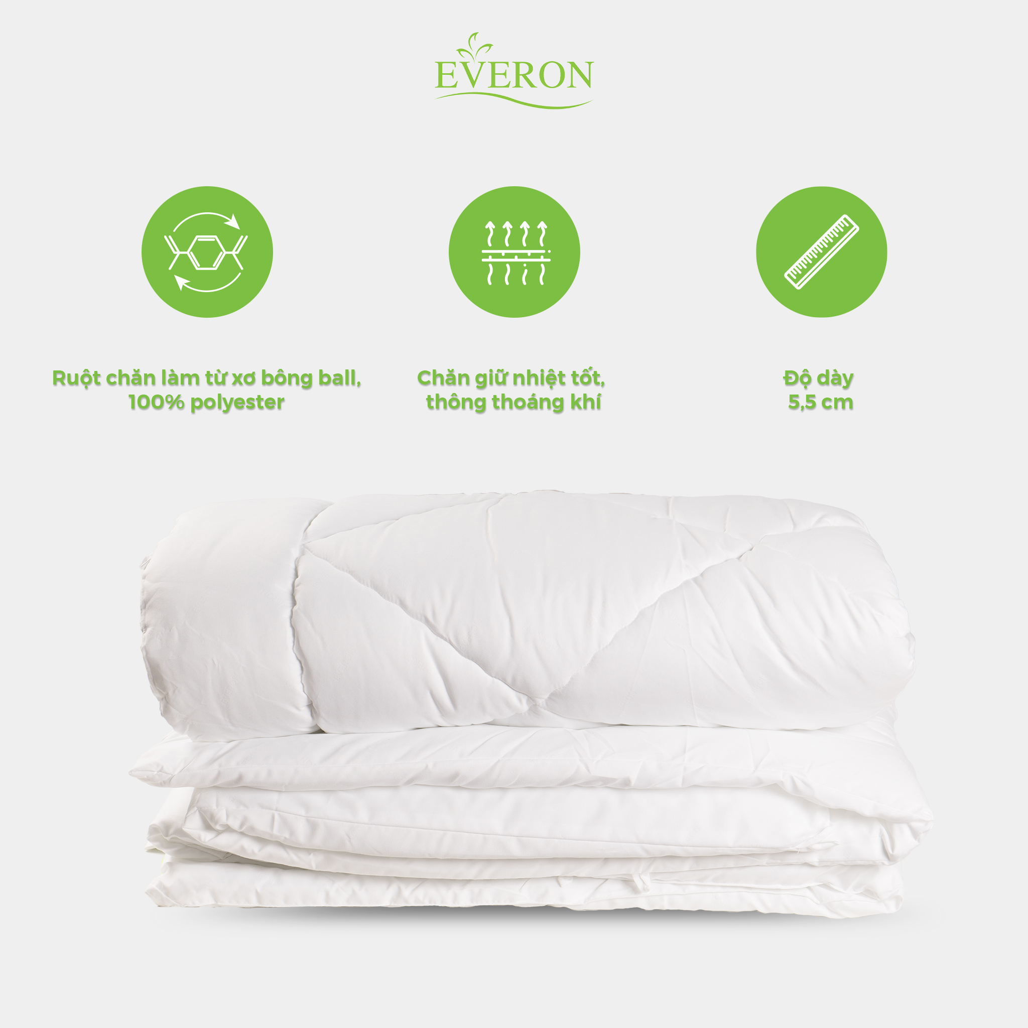 Ruột Chăn Truyền Thống Everon Original High  (Loại Dày)