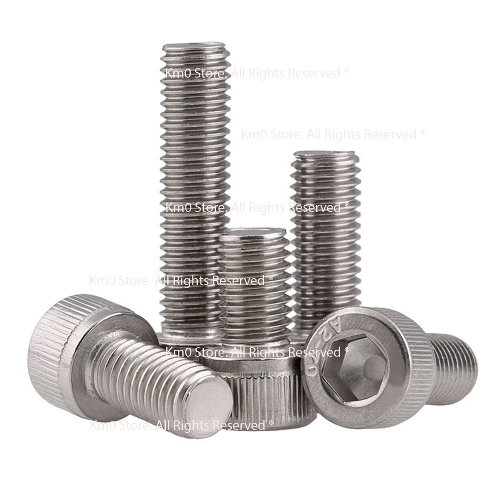 Bulon lục giác inox 304 đầu trụ lớn m10 cn1057