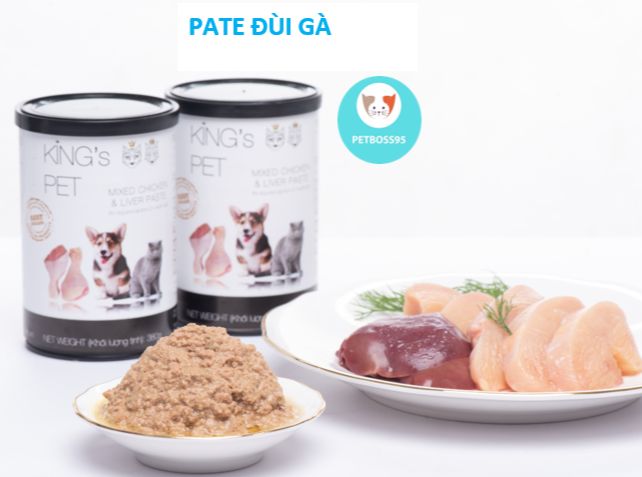 1 THÙNG PATE KING PET CHO CHÓ MÈO LON 380GR (24 LON)