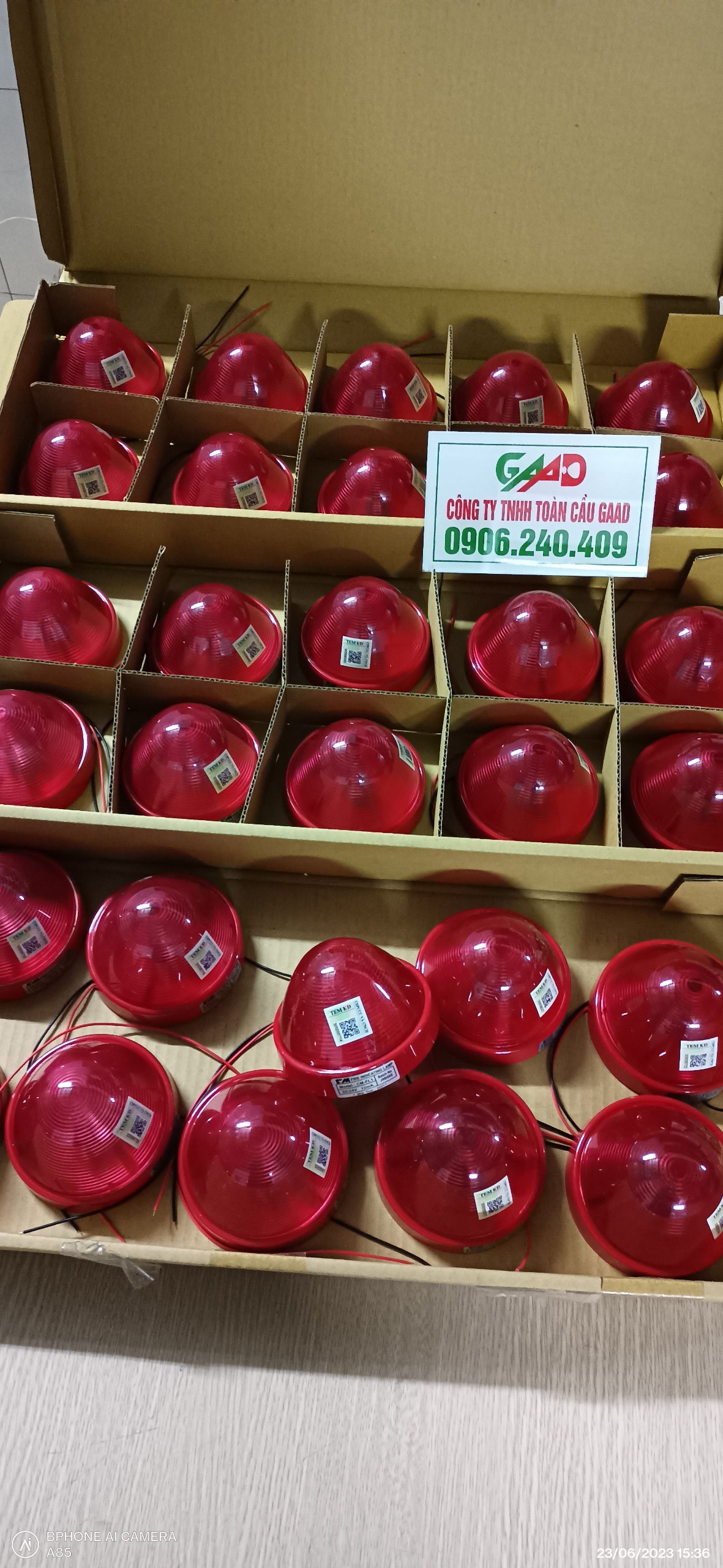 PCCC Combo Chuông báo cháy + Đèn báo cháy + Nút ấn khẩn