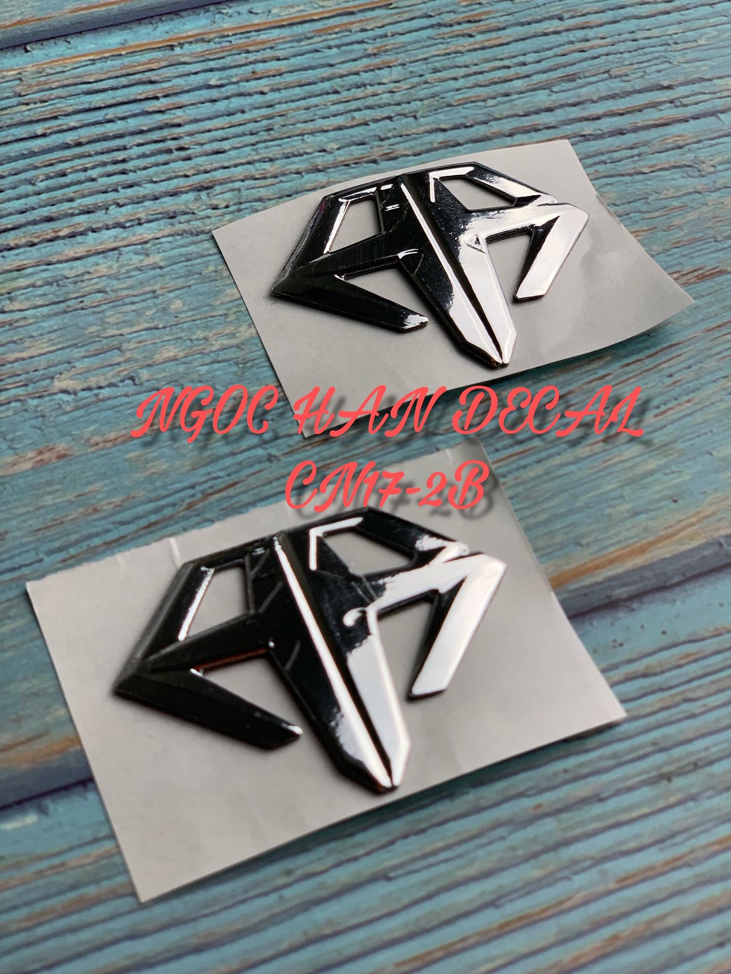 [HCM]Cặp logo AirBlade mạ crom màu bạc -- NGỌC HÂN DECAL