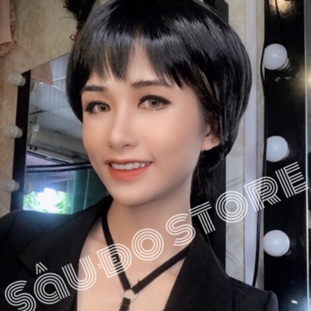 Tóc giả tomboy đủ màu tặng lưới trùm