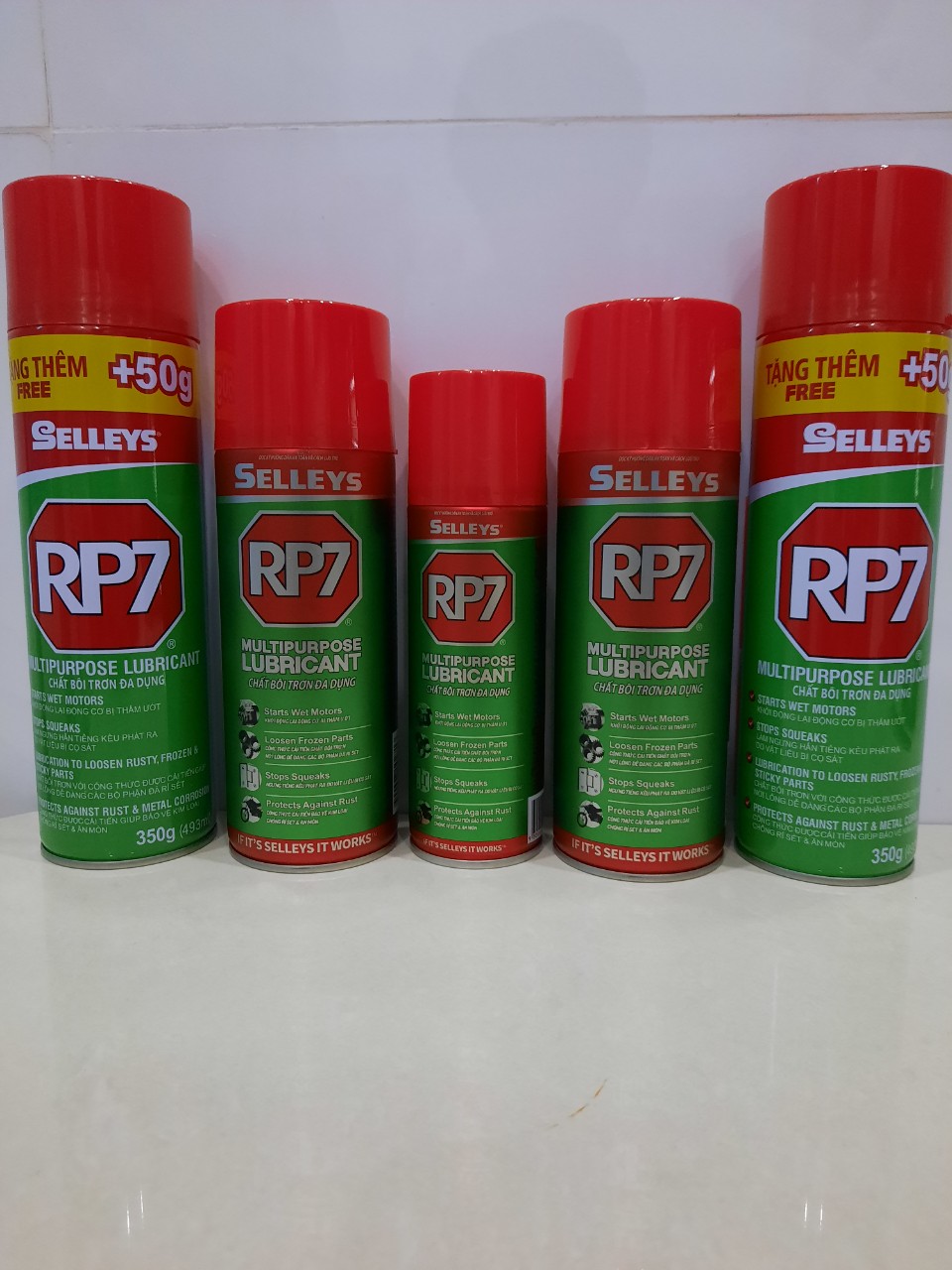 COMBO 2 CHAI XỊT CHỐNG RỈ. BÔI TRƠN RP7 (150gr + 350gr; 704ml)