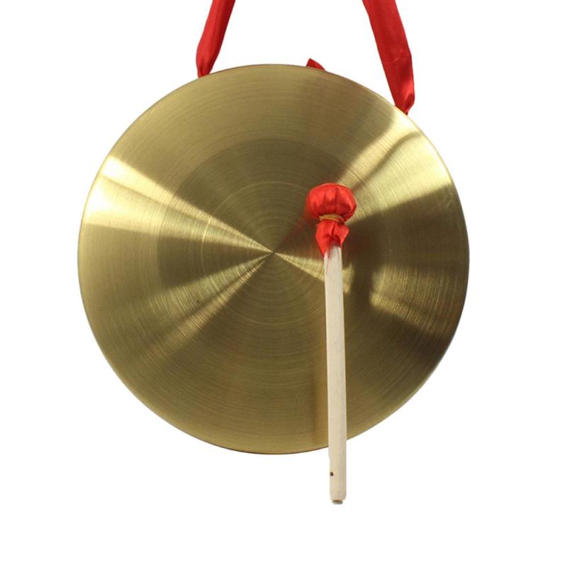 22cm Hand Gong Cymbals Brass Copper Nhà hát Opera với Vòng chơi Búa Mới
