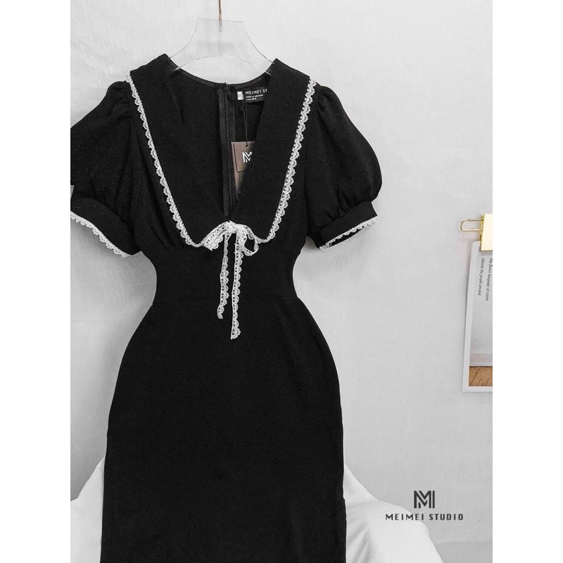 [HCM]Đầm Body Cổ Ren #Bigsize 60KG Đến 90KG