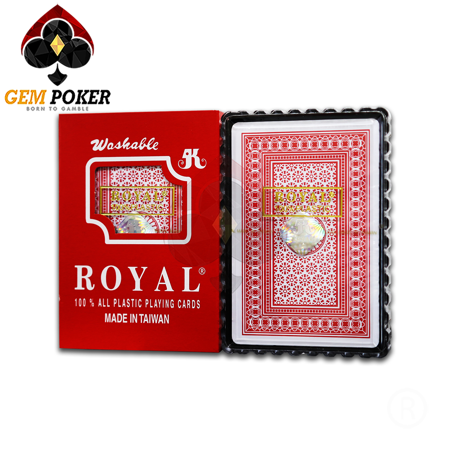 Royal plastic playing cards made in taiwan