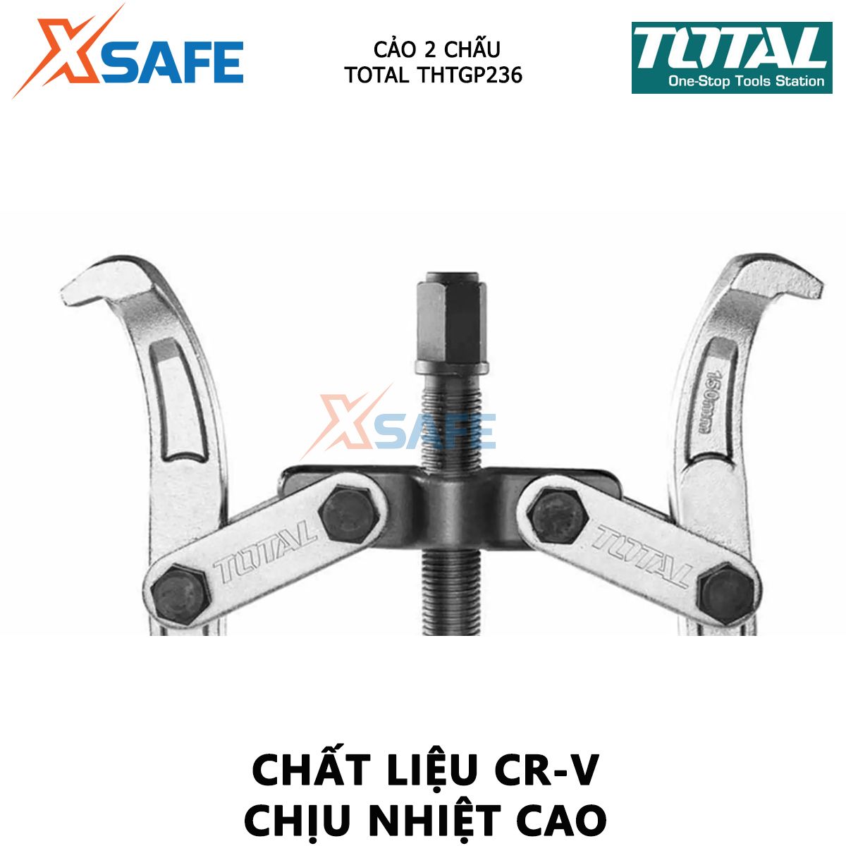 Puller 2 Prong 3 inch total THTGP236 | puller size 3 ", hydraulic puller maximum 2000 kg, material by CR-V, high heat-resistant removable bearings, bearing repair maintenance, Assembly of the machinery, device [XTools] [xsafe]