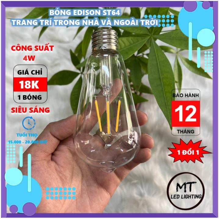 [HCM]Đèn led Edison ST64