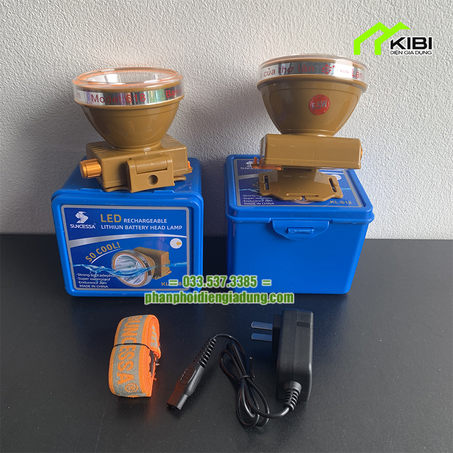 Đèn pin đội đầu siêu sáng, đèn pin led siêu sáng KL-618