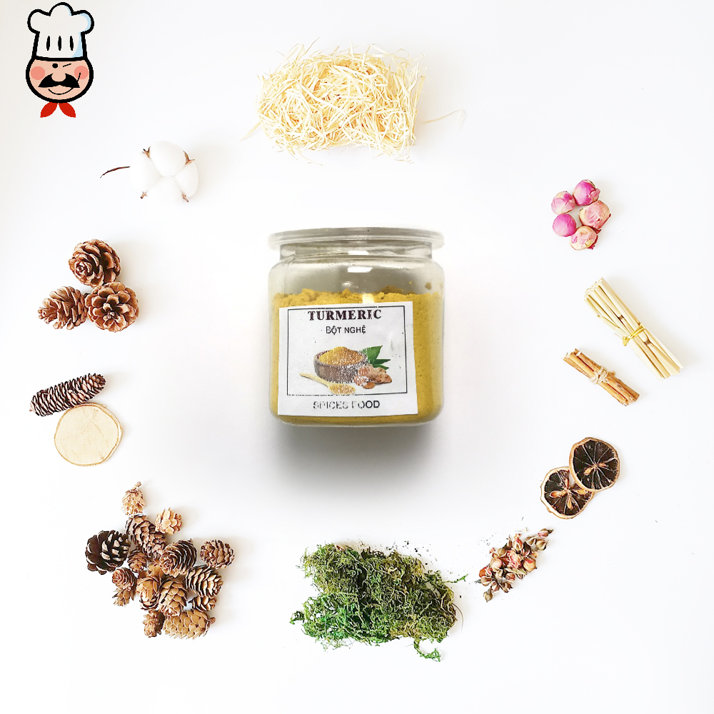 [Hũ 120ml] Turmeric powder - Bột nghệ thực phẩm ướp thịt cà ri