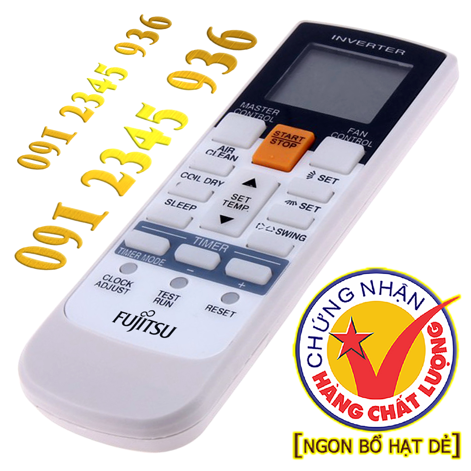 Điều khiển Fujitsu [HÀNG ĐẸP] cho điều hòa inverter. (Mẫu số 1)