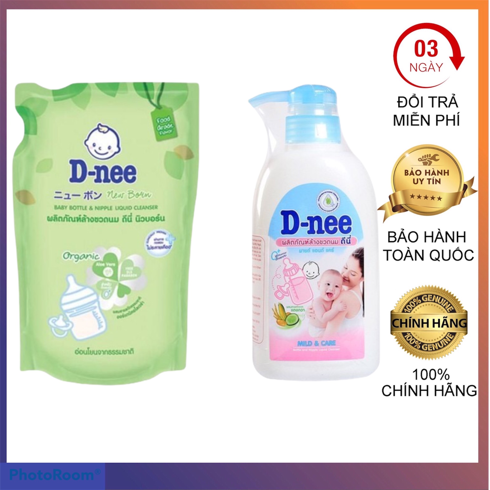 Nước rửa bình chính hãng D-nee Thái Lan