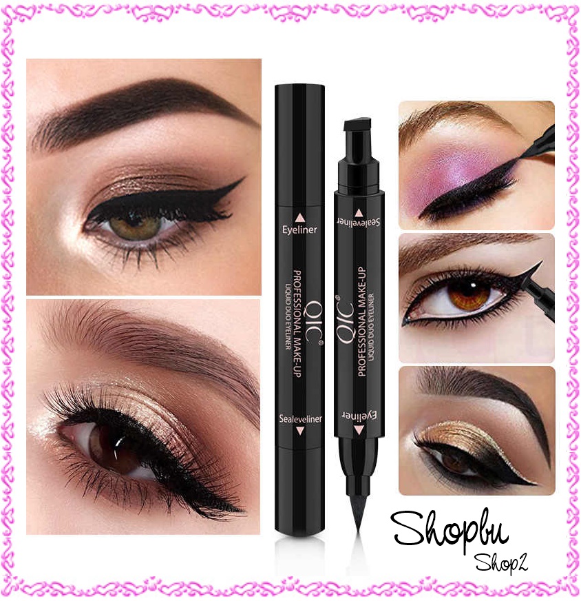 Cây kẻ mắt nước 2 đầu QIC vẽ đường kẻ mắt siêu dễ siêu nhanh, bền đẹp cực nét