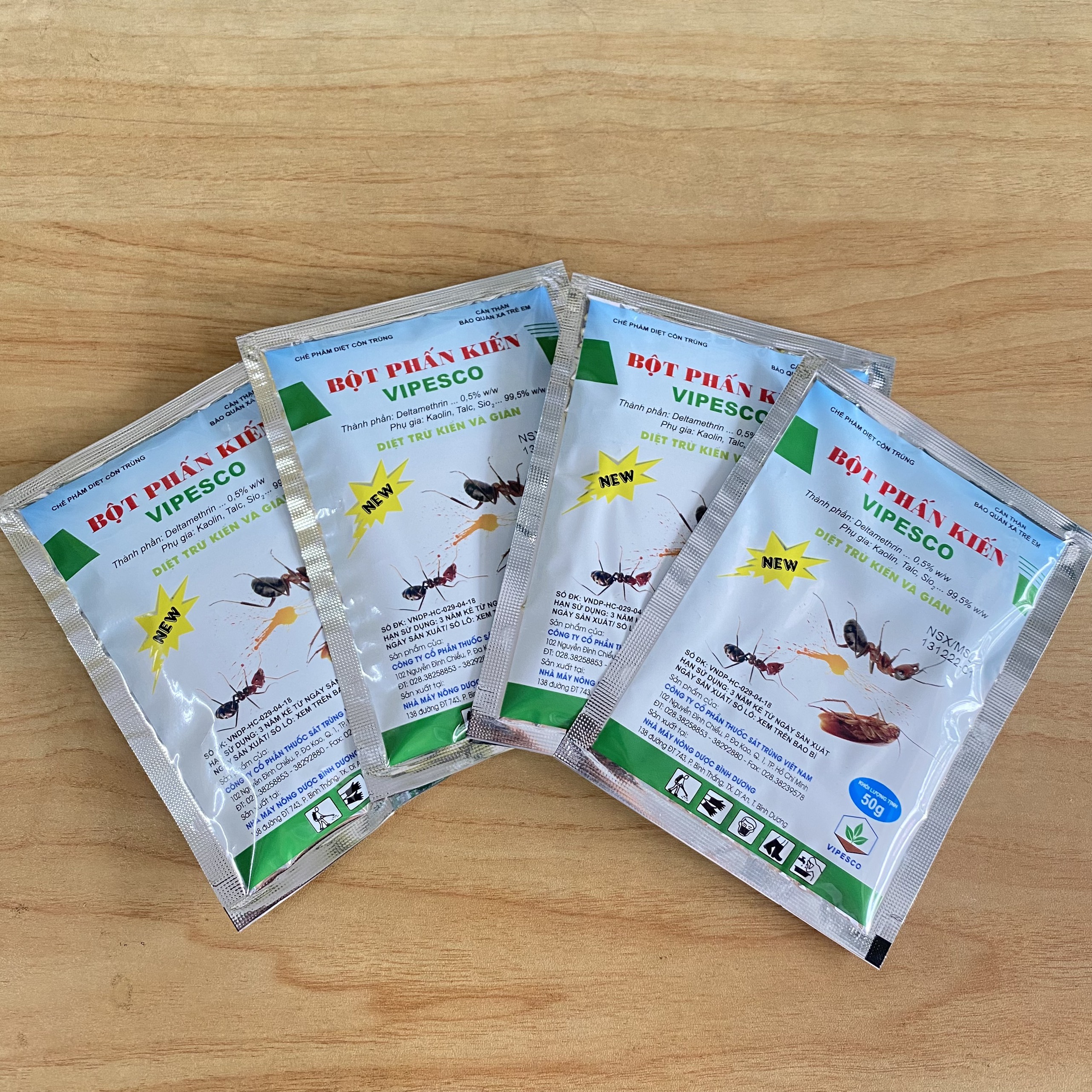 Bột phấn diệt Kiến - Gián VIPESCO gói 50G