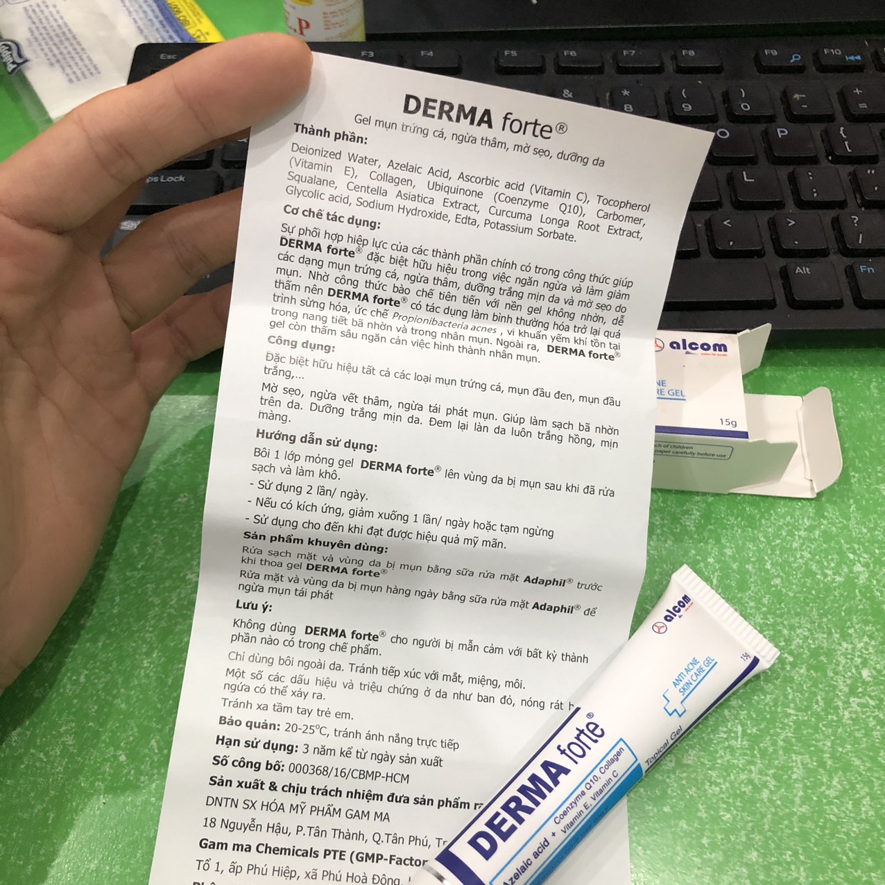 Kem mụn Derma forte 15gr