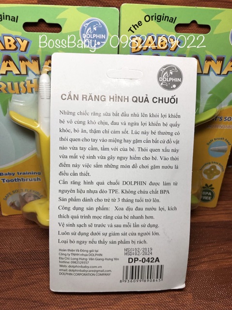 Gặm Nướu Hình Chuối Dolphin