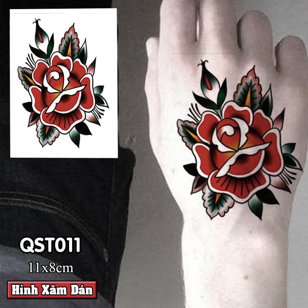 Tattoo stickers hand types qst(11x8cm)