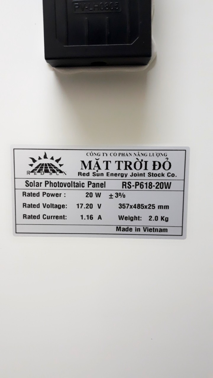 Pin năng lượng mặt trời Poly 20W