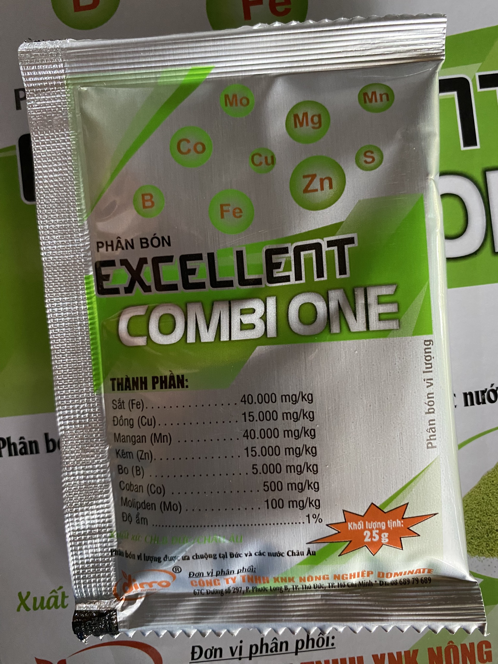 Phân Bón Vi Lượng COMBI ONE 2.5g nhập khẩu Đức