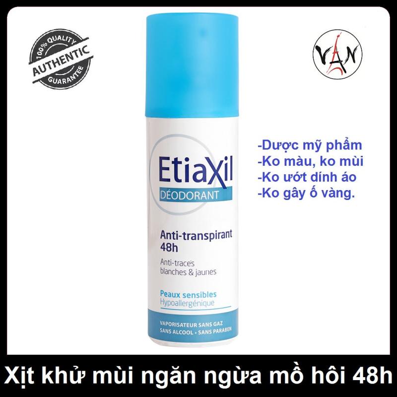 Xịt khử mùi Etiaxil 100ml giúp ngăn ngừa mồ hôi trong 48h